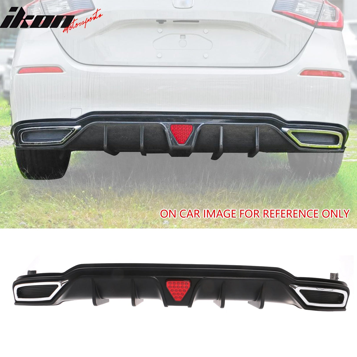 2022-2024 Honda Civic Rear Diffuser Lip W/ Corner Spats PP