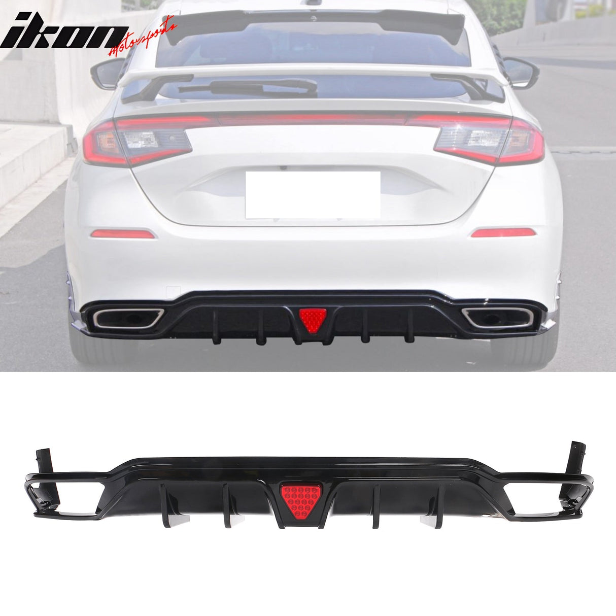 2022-2024 Honda Civic Rear Diffuser Lip Aprons PP