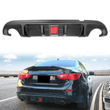 2014-2017 Infiniti Q50 LED Light Rear Bumper Diffuser PP
