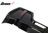 2020-2026 Land Rover Defender 90/110/130 Rear Bumper Lip with LED Brake Light IKON Style PP Gloss Black Rear Lower Spoiler Valance Splitter 1PC