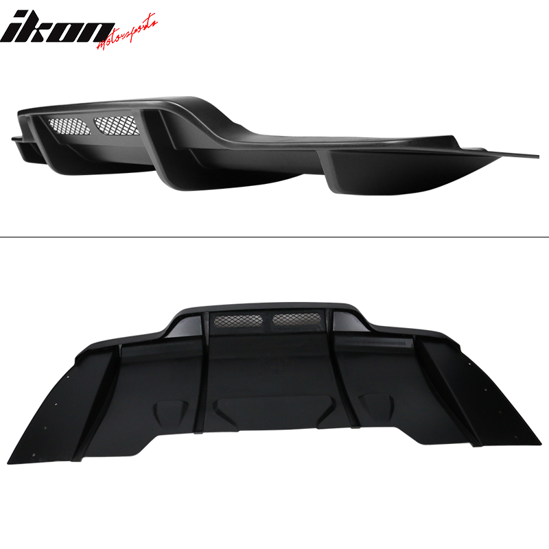 2015-2018 Benz C-Class C63 AMG PSM Matte Black Rear Bumper Diffuser
