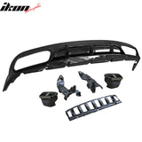 2015-2018 Benz C-Class W205 C63 Coupe AMG Style Rear Diffuser PP