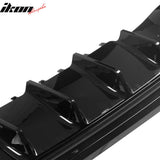 2022-2026 Benz C-Class W206 Sedan C43 Style Gloss Black Rear Diffuser PP + Exhaust Tips