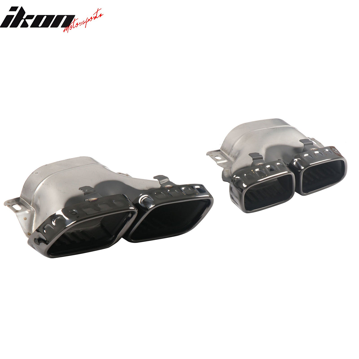 2022-2026 Benz C-Class W206 Sedan C63 Style Gloss Black Rear Diffuser PP + Exhaust Tips