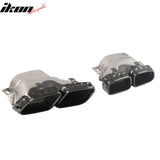 2022-2026 Benz C-Class W206 Sedan C63 Style Gloss Black Rear Diffuser PP + Exhaust Tips