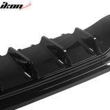2022-2026 Benz C-Class W206 Sedan C63 Style Gloss Black Rear Diffuser PP + Exhaust Tips