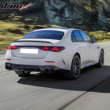 2024-2026 Benz E-Class W214 Sedan E53 Style Gloss Black Rear Diffuser PP + Exhaust Tips