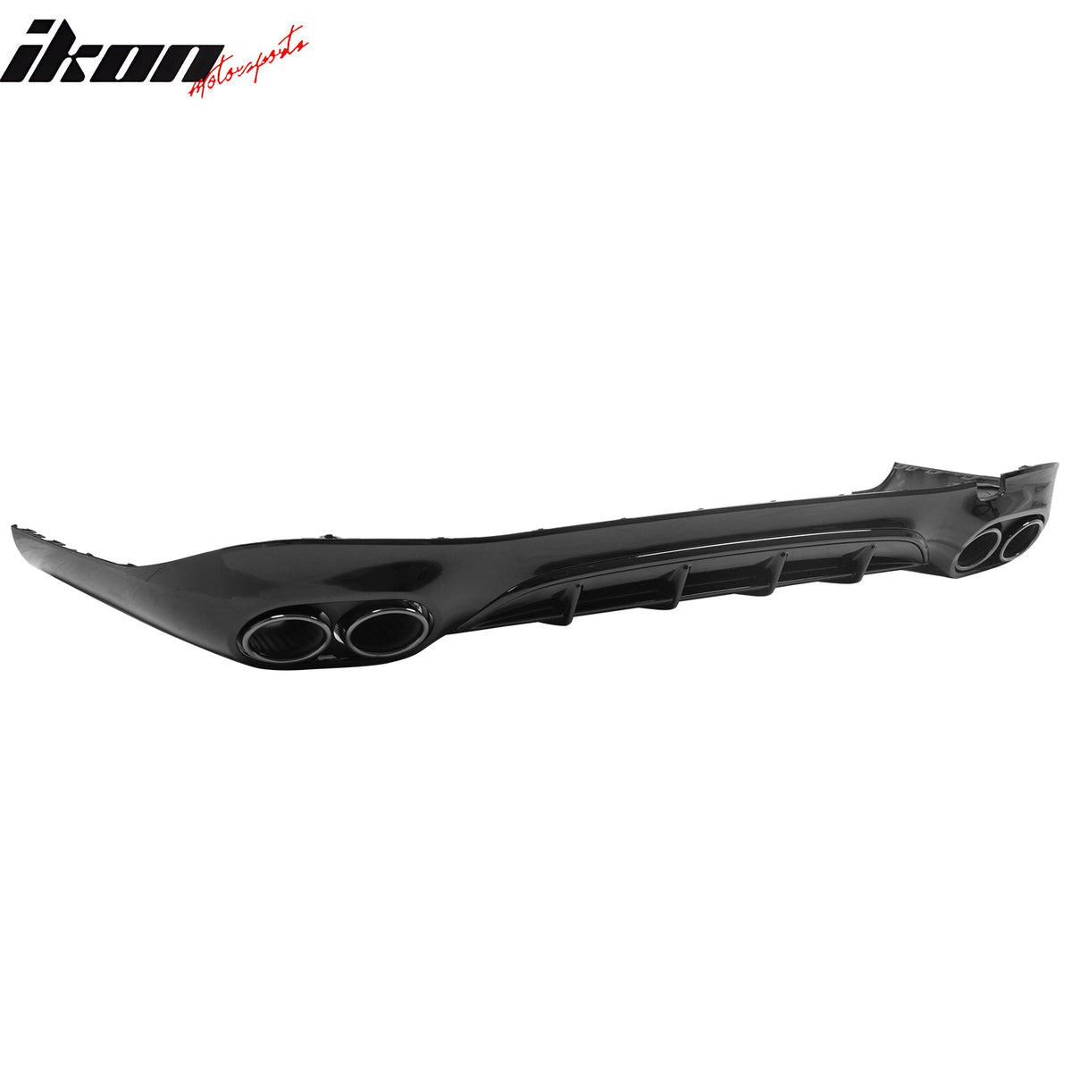 2024-2026 Benz E-Class W214 Sedan E53 Style Gloss Black Rear Diffuser PP + Exhaust Tips