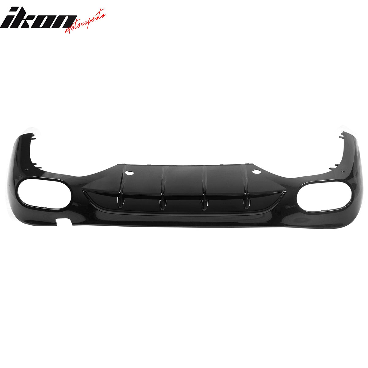 2024-2026 Benz E-Class W214 Sedan E53 Style Gloss Black Rear Diffuser PP + Exhaust Tips