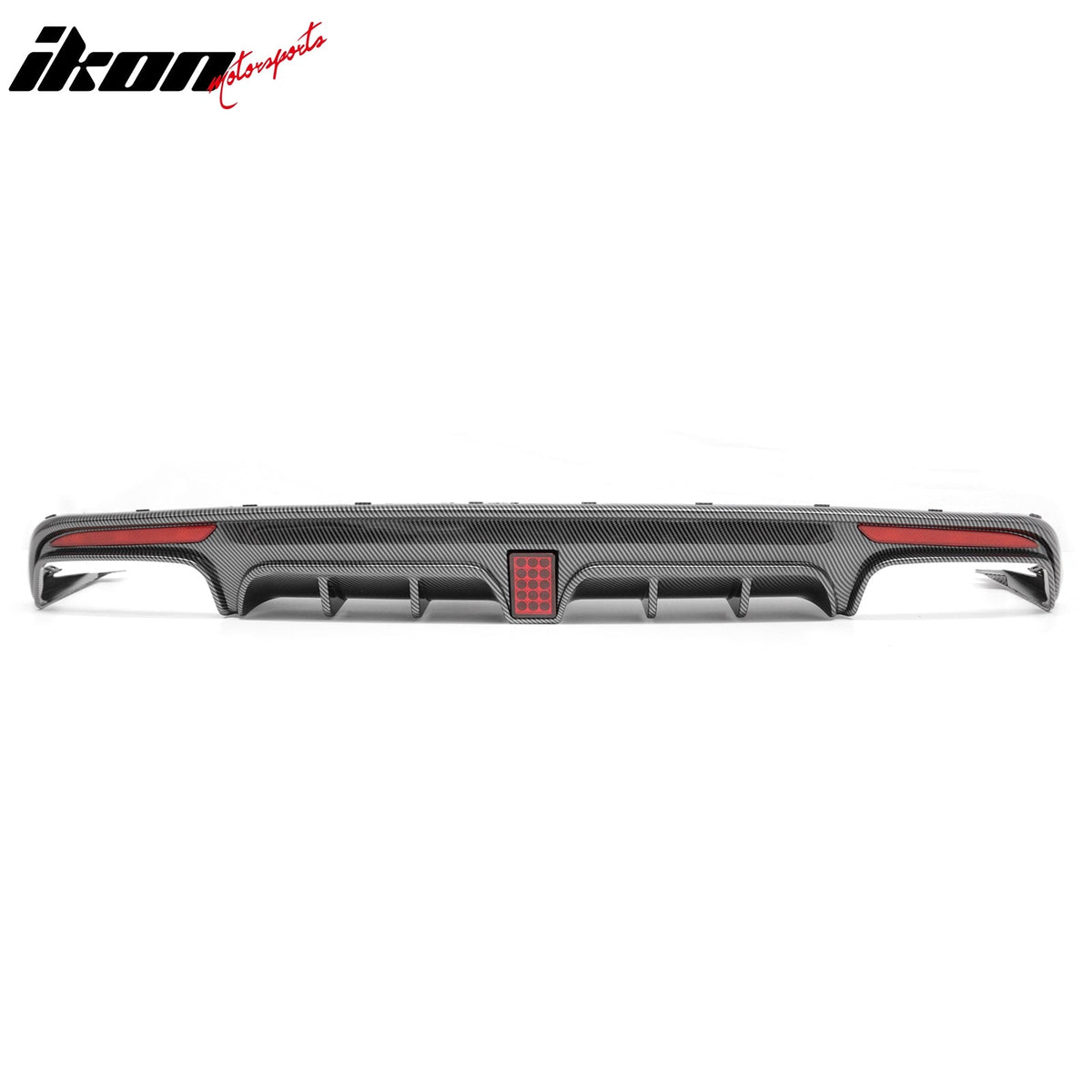 2014-2017 Benz S-Class W222 V222 Brabus Style Carbon Fiber Print Rear Bumper Diffuser & Black Exhaust
