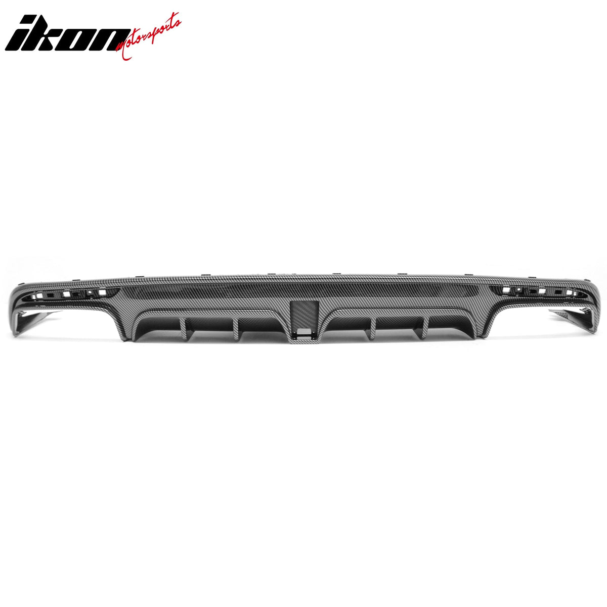 2014-2017 Benz S-Class W222 V222 Brabus Style Carbon Fiber Print Rear Bumper Diffuser & Black Exhaust