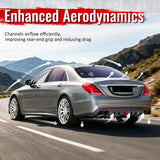 2014-2017 Benz S-Class W222 V222 Brabus Style Gloss Black Rear Bumper Diffuser & Black Exhaust