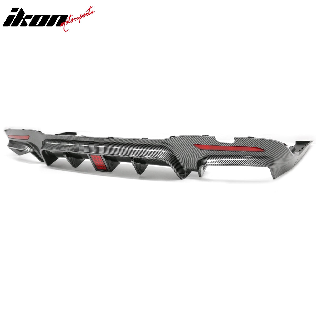 2018-2020 Benz S-Class W222 V222 Brabus Style Carbon Fiber Print Rear Bumper Diffuser & Black Exhaust