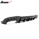2018-2020 Benz S-Class W222 V222 Brabus Style Gloss Black Rear Bumper Diffuser & Black Exhaust