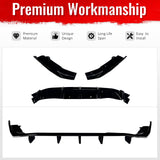 2016-2026 Mazda MX-5 Miata Gloss Black IKON Style Rear Bumper Diffuser ABS 3PCS