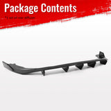 2016-2026 Mazda MX-5 Miata Gloss Black IKON Style Rear Bumper Diffuser ABS 3PCS