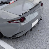 2016-2026 Mazda MX-5 Miata Gloss Black IKON Style Rear Bumper Diffuser ABS 3PCS