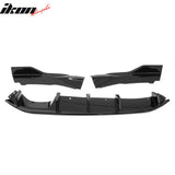 2016-2026 Mazda MX-5 Miata Gloss Black IKON Style Rear Bumper Diffuser ABS 3PCS