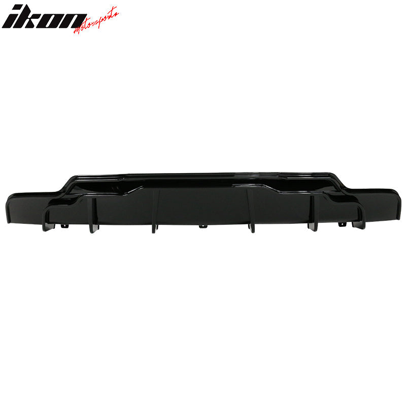2017-2024 Tesla Model 3 Rear Diffuser with Aprons  IKON Style 3PC