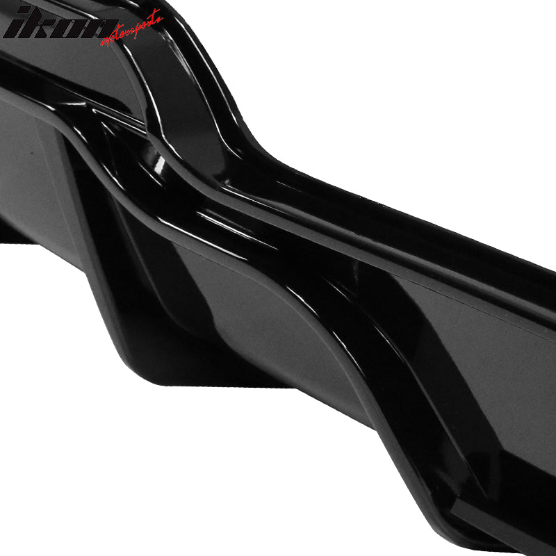 2017-2024 Tesla Model 3 Rear Diffuser with Aprons  IKON Style 3PC