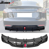2017-2024 Tesla Model 3 IKON Style Rear Diffuser W/ LED PP