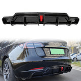 2017-2024 Tesla Model 3 IKON Style Rear Diffuser W/ LED PP