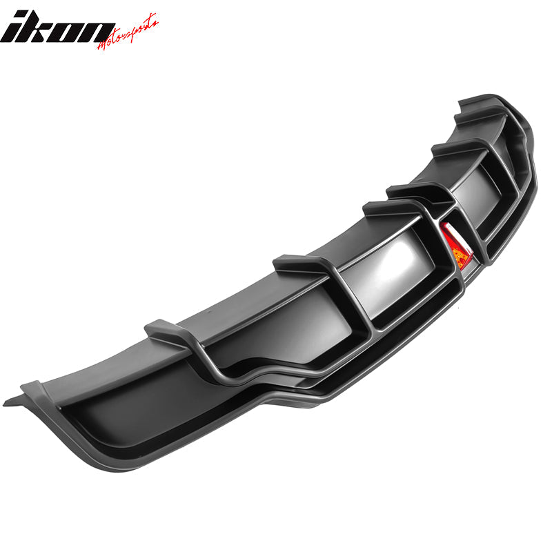 2017-2024 Tesla Model 3 IKON Style Rear Diffuser W/ LED PP