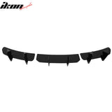 2024-2026 Tesla Model 3 3PCS Rear Bumper Lip Diffuser Shark Fin Lower Valance Exterior Auto Parts IKON Style Painted Gloss Black ABS Plastic