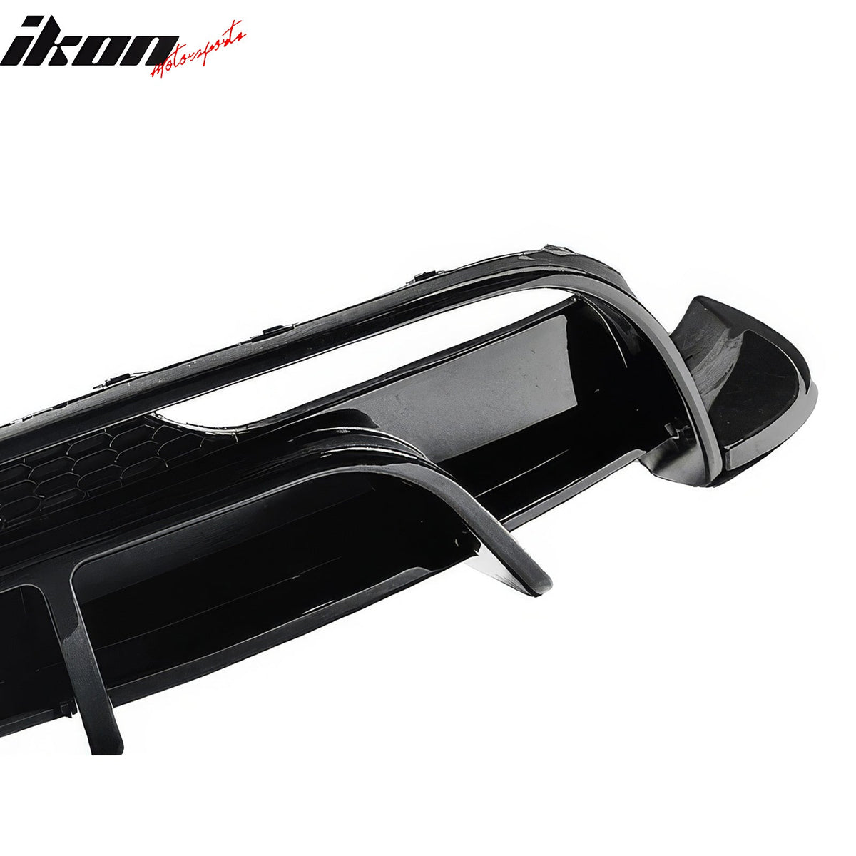 2024-2026 Tesla Model 3 5PCS Rear Bumper Lip Diffuser W/LED Light Lower Valance Exterior Auto Parts Painted Gloss Black PP Polypropylene