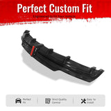 2016-2021 Tesla Model S Rear Diffuser Lip W/ LED Brake Light Lamp Gloss Black PP