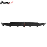 2016-2021 Tesla Model S Rear Diffuser Lip W/ LED Brake Light Lamp Gloss Black PP