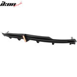 2016-2021 Tesla Model S Rear Diffuser Lip W/ LED Brake Light Lamp Matte Black PP
