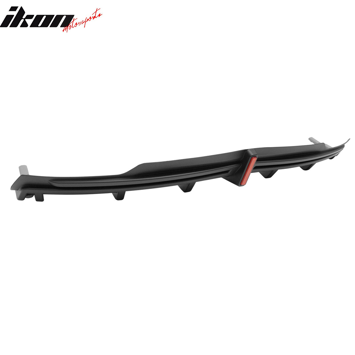 2016-2021 Tesla Model S Rear Diffuser Lip W/ LED Brake Light Lamp Matte Black PP