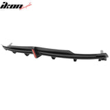2016-2021 Tesla Model S Rear Diffuser Lip W/ LED Brake Light Lamp Matte Black PP
