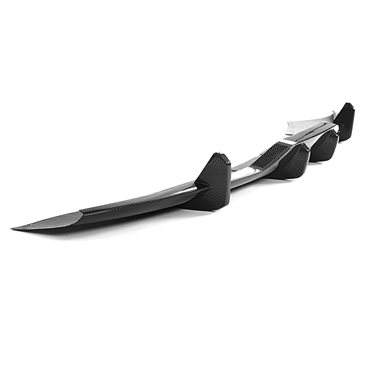 2021-2024 Tesla Model S Gloss Black V Rear Bumper Lip Carbon Fiber