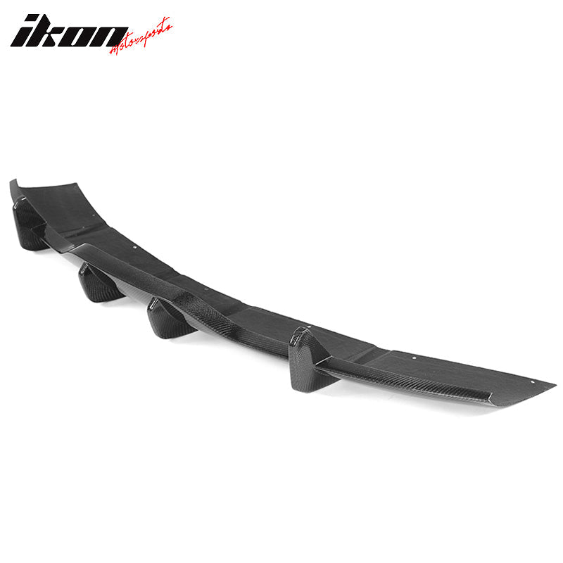 2021-2024 Tesla Model S Gloss Black V Rear Bumper Lip Carbon Fiber