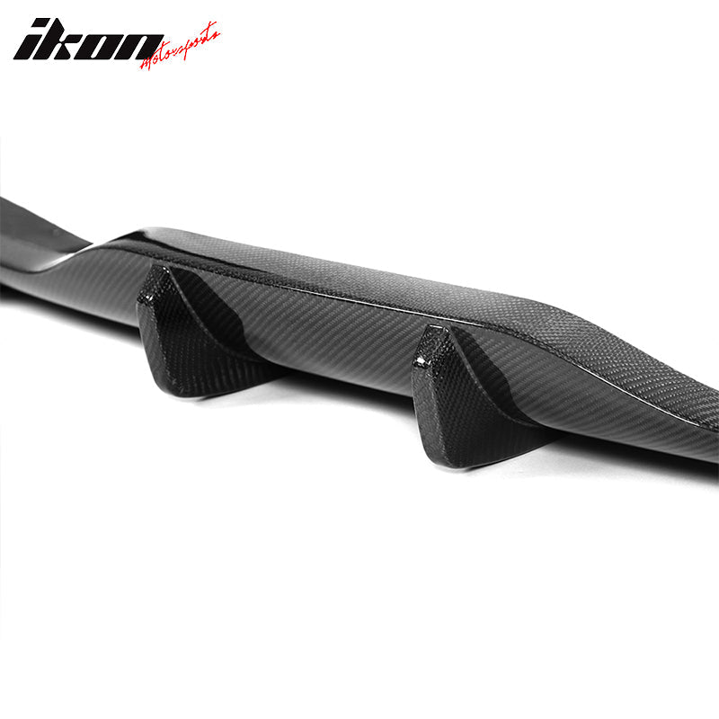 2021-2024 Tesla Model S Gloss Black V Rear Bumper Lip Carbon Fiber