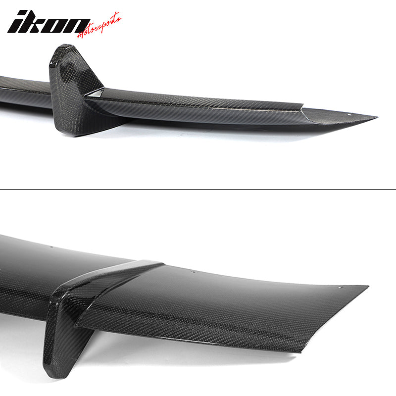 2021-2024 Tesla Model S Gloss Black V Rear Bumper Lip Carbon Fiber