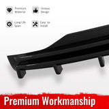 2016-2021 Tesla Model X Rear Diffuser Lip W/ LED Brake Light Lamp Carbon Fiber Print PP