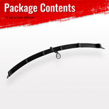 2016-2021 Tesla Model X Rear Diffuser Lip W/ LED Brake Light Lamp Carbon Fiber Print PP