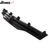 2016-2021 Tesla Model X Rear Diffuser Lip W/ LED Brake Light Lamp Carbon Fiber Print PP