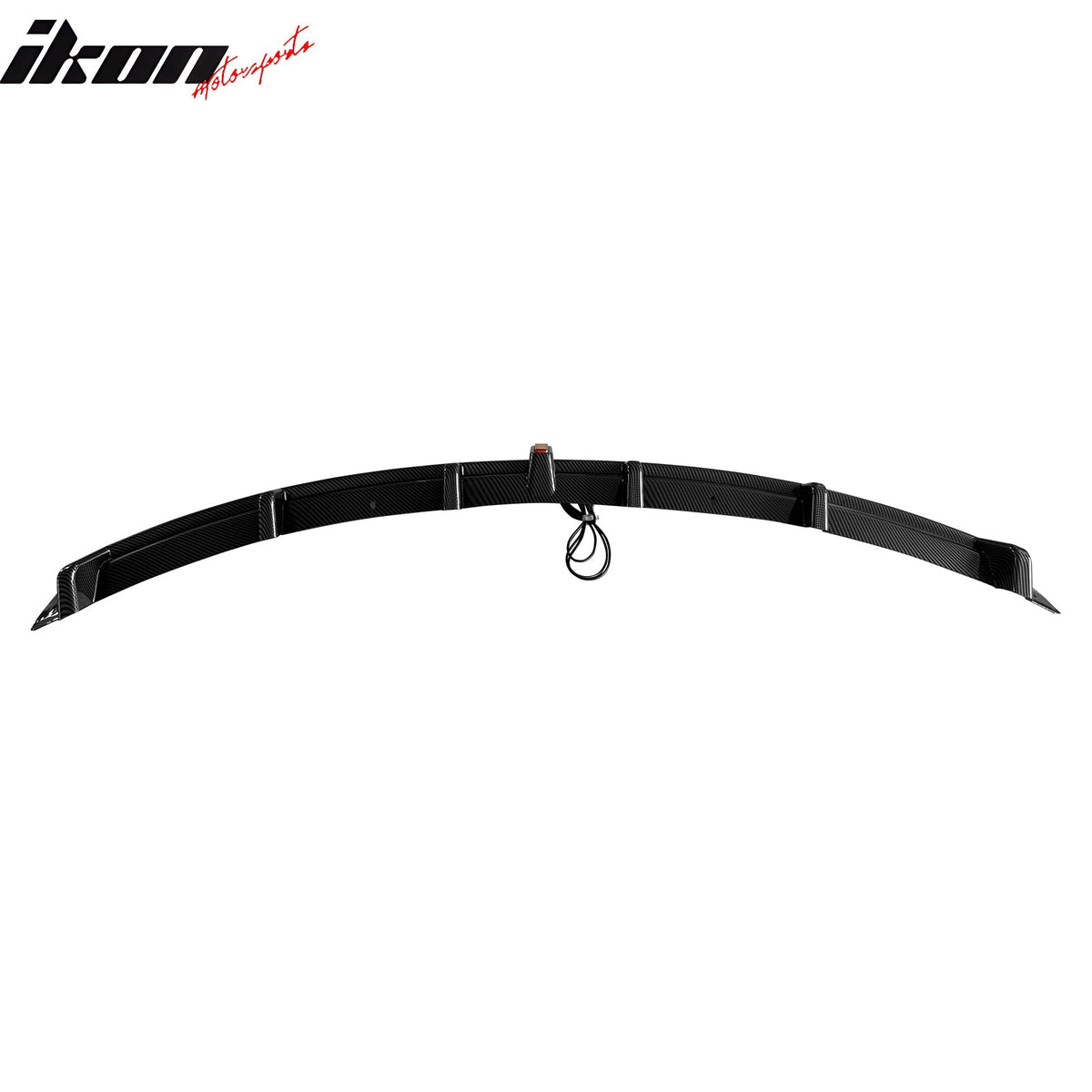 2016-2021 Tesla Model X Rear Diffuser Lip W/ LED Brake Light Lamp Carbon Fiber Print PP