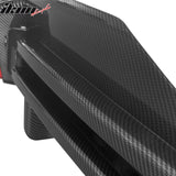 2016-2021 Tesla Model X Rear Diffuser Lip W/ LED Brake Light Lamp Carbon Fiber Print PP
