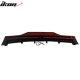 2016-2021 Tesla Model X Rear Diffuser Lip W/ LED Brake Light Lamp Carbon Fiber Print PP