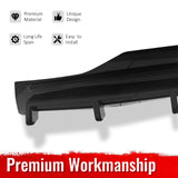 2016-2021 Tesla Model X Rear Diffuser Lip W/ LED Brake Light Lamp Gloss Black PP