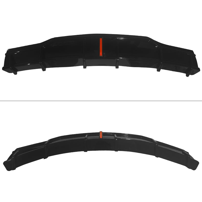 Rear Bumper Diffuser for Tesla Model X 2022-2026 IKON Style Gloss Black PP