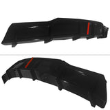 Rear Bumper Diffuser for Tesla Model X 2022-2026 IKON Style Gloss Black PP
