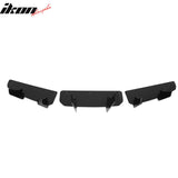 2020-2025 Tesla Model Y 3PCS Rear Bumper Lip Diffuser Shark Fin Lower Valance Exterior Auto Parts IKON Style Painted Gloss Black ABS Plastic