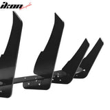 2020-2025 Tesla Model Y 3PCS Rear Bumper Lip Diffuser Shark Fin Lower Valance Exterior Auto Parts IKON Style Painted Gloss Black ABS Plastic