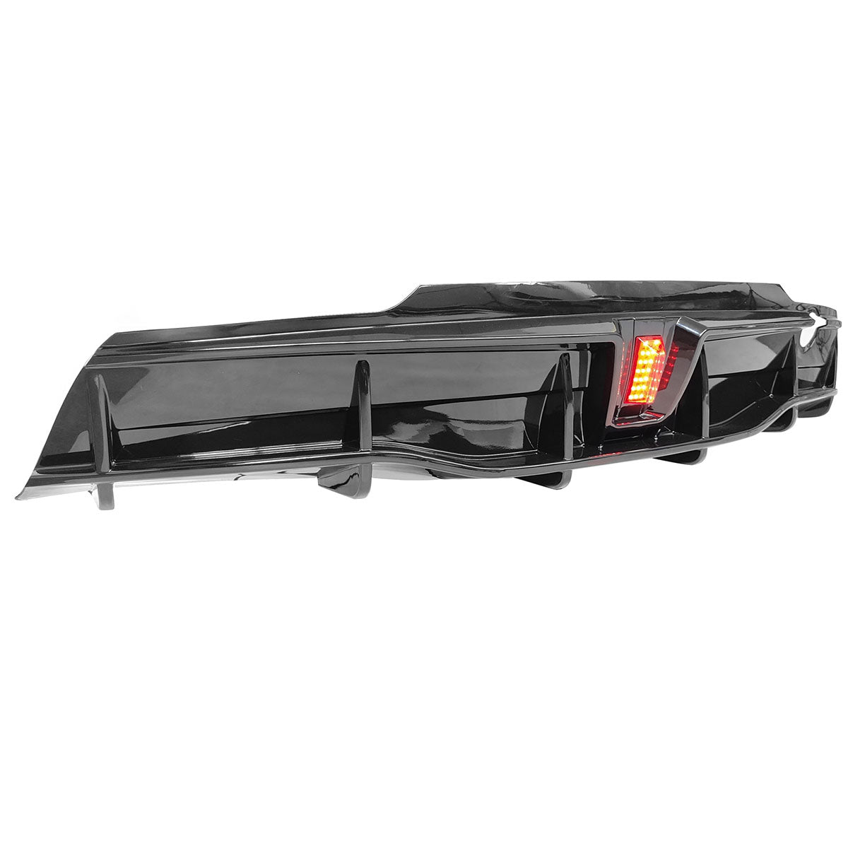 2020-2024 Tesla Model Y Rear Diffuser IKON Style W/ LED PP
